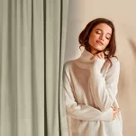 Zasłona gotowa na taśmie 140x270 ROSA welwetowa beżowa Design 91 - 7