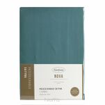 Prześcieradło z satyny bawełnianej z gumką NOVA 3 petrol 220x200 - 5