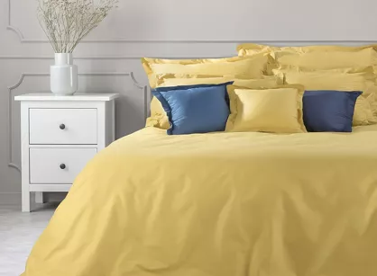 Poszwa na kołdrę bawełniana 220x200 NOVAC musztardowa