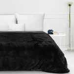 Koc futrzany 150x200 TIFANY 1 czarny jednokolorowy puszysty z kolekcji Design 91 - 2