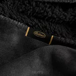 Koc jednokolorowy 150x200 TEDY czarny imitujący buklę - 4