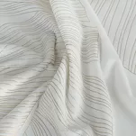 Zasłona na przelotkach 140x250 welwetowa LUNA 2A biała szampańska Limited Collection - 8