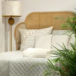 Zasłona na przelotkach 140x250 welwetowa LUNA 2A biała szampańska Limited Collection - 10