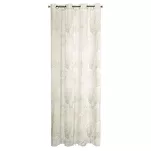 Zasłona na przelotkach 140x250 welwetowa LUNA 2A biała szampańska Limited Collection - 12