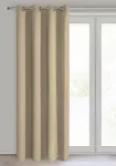 Zasłona na przelotkach 140x250 NERISA zaciemniająca beżowa jednokolorowa - 6