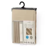 Zasłona na przelotkach 140x250 NERISA zaciemniająca beżowa jednokolorowa - 5