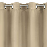 Zasłona na przelotkach 140x250 NERISA zaciemniająca beżowa jednokolorowa - 4