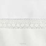 Pościel satynowa 160x200 RETRO 5 biała z delikatną koronką z kolekcji Premium - 3