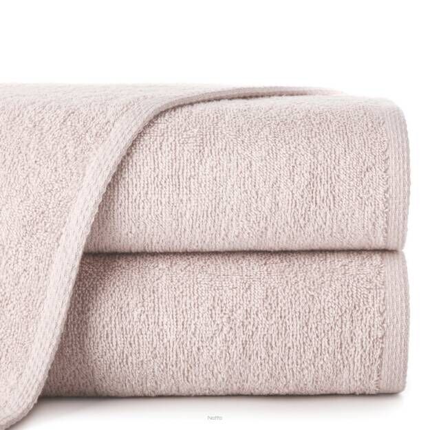 Ręcznik bawełniany 50x90 GŁADKI 1 jednokolorowy pudrowy