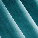 Zasłona na przelotkach 140x250 PIERRE welwetowa turkusowa jednokolorowa - 3