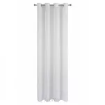 Firana na przelotkach 140x250 REBECCA kremowa o strukturze drobnego deszczyku - 8