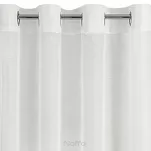 Firana na przelotkach 140x250 REBECCA kremowa o strukturze drobnego deszczyku - 4