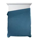 Narzuta jednokolorowa 170x210 BONI 5 granatowa pikowana w geometryczny wzór Design 91 - 4