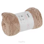 Koc 200x220 WARKOCZ beżowy z ozdobnym plecionym warkoczem Design 91 - 3