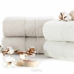 Ręcznik 30x50 JESSI stalowy z fakturą krateczki i gładką welurową bordiurą - 7