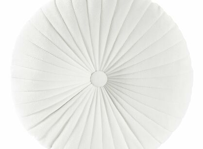 Poszewka welwetowa fi 40 VELVET 68A biała z wypełnieniem i dekoracyjnym wzorem