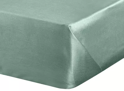 Prześcieradło satyna bawełniana bez gumki DINA miętowe 220x210 z kolekcji Diva Line