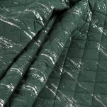 Narzuta z mikrofibry 220x240 BLINK 1 ciemna zieleń pikowana ze srebrnym przecieranym wzorem Design 91 - 3