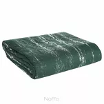 Narzuta z mikrofibry 220x240 BLINK 1 ciemna zieleń pikowana ze srebrnym przecieranym wzorem Design 91 - 5