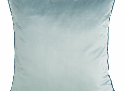 Poszewka welwetowa 60x60 GAJA 2 jednokolorowa morska obszyta lamówką