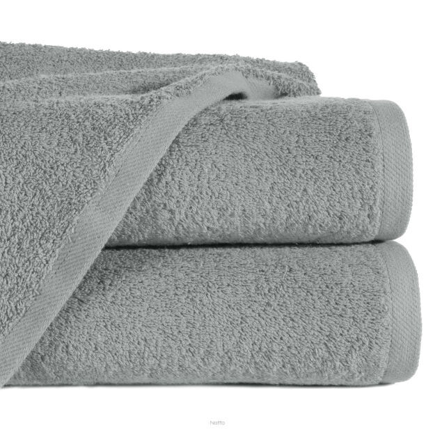 Ręcznik bawełniany 50x100 GŁADKI 2 jednokolorowy stalowy