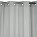 Zasłona gotowa na przelotkach 140x250 RITA jednokolorowa stalowa z miękkiej tkaniny - 6