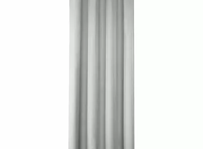 Zasłona gotowa na przelotkach 140x250 RITA jednokolorowa stalowa z miękkiej tkaniny