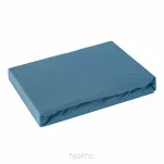 Prześcieradło z bawełny jersey z gumką niebieskie 180x200 Design 91 - 2