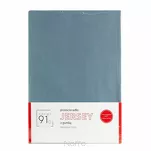 Prześcieradło z bawełny jersey z gumką niebieskie 180x200 Design 91 - 4