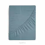 Prześcieradło z bawełny jersey z gumką niebieskie 180x200 Design 91 - 5