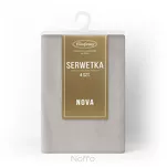 Serwetka welwetowa 30x40 MELINDA srebrna wykończona mankietem 4 szt. - 2