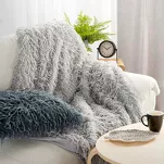 Koc futrzany 130x270 ADORE srebrny - 7