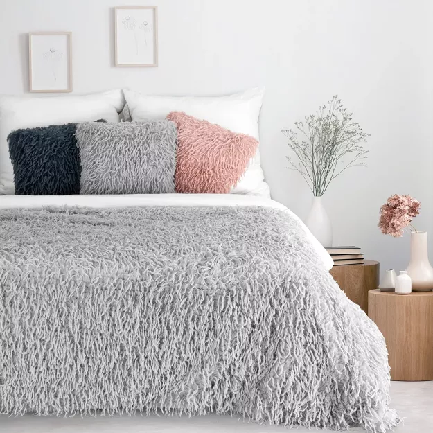 Koc futrzany 130x270 ADORE srebrny