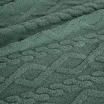 Koc 200x220 WARKOCZ miętowy z ozdobnym plecionym warkoczem Design 91 - 7