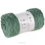 Koc 200x220 WARKOCZ miętowy z ozdobnym plecionym warkoczem Design 91 - 3