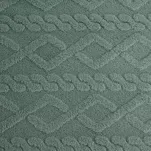 Koc 200x220 WARKOCZ miętowy z ozdobnym plecionym warkoczem Design 91 - 6