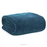 Koc na fotel 70x160 LORI turkusowy puszysty jednokolorowy z kolekcji Design 91 - 7