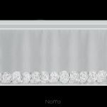 Zazdrostka w tunelu 150x40 ROSES 10 biała Eva Minge z szyfonu z pasem róż 3D - 2