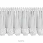 Zazdrostka w tunelu 150x40 ROSES 10 biała Eva Minge z szyfonu z pasem róż 3D - 6