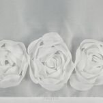 Zazdrostka w tunelu 150x40 ROSES 10 biała Eva Minge z szyfonu z pasem róż 3D - 4