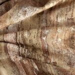 Zasłona na taśmie 140x270 ELLA welwetowa ceglana z metalicznym nadrukiem - 3