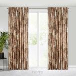 Zasłona na taśmie 140x270 ELLA welwetowa ceglana z metalicznym nadrukiem - 5