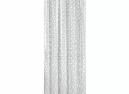 Firana na taśmie 140x270 ALAYA biała z wzorem geometrycznym i transparentną nicią