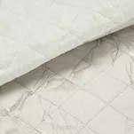 Narzuta welwetowa 200x220 LUIZ 6 kremowa pikowana ze złotym przecieranym wzorem efekt 3D Design 91 - 2