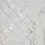 Narzuta welwetowa 200x220 LUIZ 6 kremowa pikowana ze złotym przecieranym wzorem efekt 3D Design 91 - 4