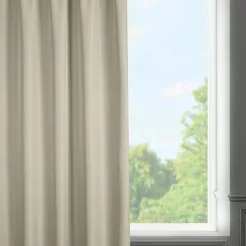 Zasłona gotowa na taśmie 140x175 RITA jednokolorowa cappuccino z miękkiej tkaniny