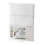 Pościel satyna bawełniana 220x200 LINDA biała zdobiona delikatną koronką z kolekcji Nova Style - 2