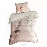 Pościel z makosatyny 160x200 ARLO Eva Minge kremowa pudrowy róż designerski wzór - 5