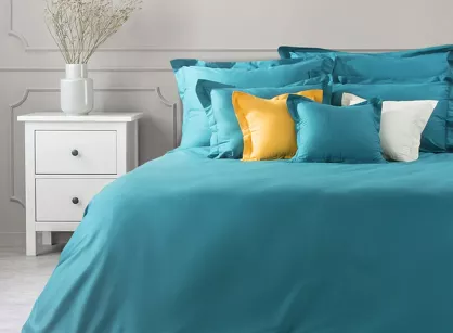 Poszwa na kołdrę bawełniana 220x200 NOVAC turkusowa