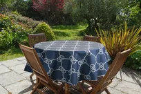 Obrus na taras 140x220 GARDEN 15 granatowy wodoodporny styl morski - 6